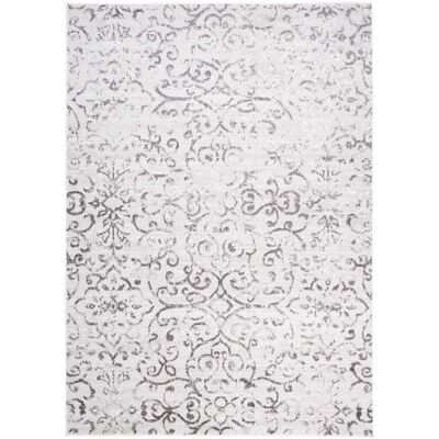 Tapiso Alfombra de salón crema gris vintage flores adorno suave 120 x 170 cm Tapiso Alfombra de salón crema gris vintage flores adorno suave 120 x 170 cm