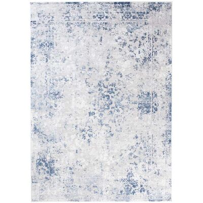 Tapiso Alfombra de salón crema azul gris vintage 180 x 250 cm Tapiso Alfombra de salón crema azul gris vintage 180 x 250 cm
