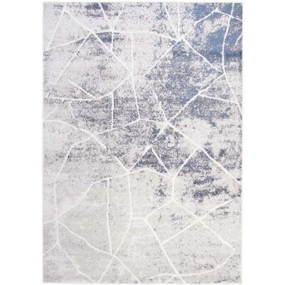 Tapiso Alfombra de salón azul beige gris vintage suave 160 x 220 cm Tapiso Alfombra de salón azul beige gris vintage suave 160 x 220 cm