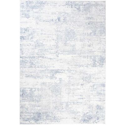 Tapiso Alfombra de salón azul crema vintage suave 80 x 150 cm Tapiso Alfombra de salón azul crema vintage suave 80 x 150 cm