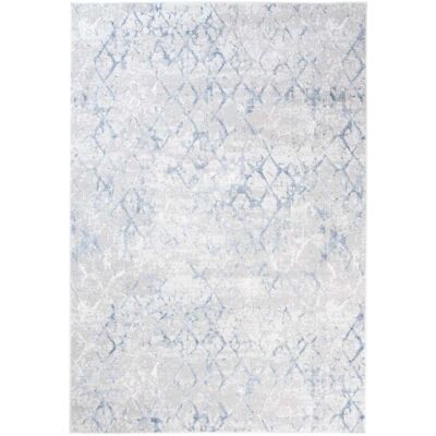 Tapiso Alfombra de salón crema azul gris suave 80 x 150 cm Tapiso Alfombra de salón crema azul gris suave 80 x 150 cm