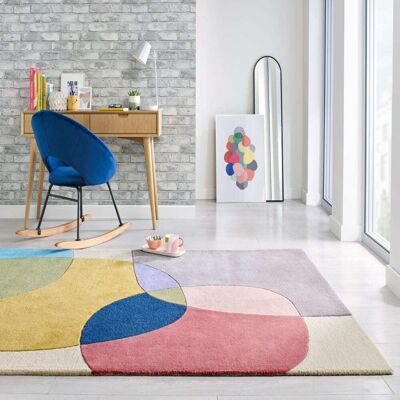 Alfombra de lana Glow de FLAIR RUGS - Estampada, 160x230 cm - Alfombra Alfombra de lana Glow de FLAIR RUGS - Estampada, 160x230 cm - Alfombra