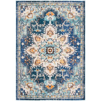 Alfombra Azul Malaya de Safavieh - Polipropileno 180x120cm Alfombra Azul Malaya de Safavieh - Polipropileno 180x120cm