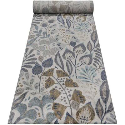 Alfombra Exterior Floral Lilly Beige y Azul - Esprit Alfombra Exterior Floral Lilly Beige y Azul - Esprit