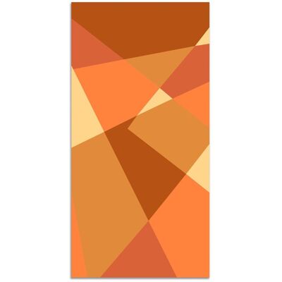 Alfombra Vinílica Panorama Naranja - Geometría Abstracta 140x200cm - Alfombra antideslizante y ignífuga Alfombra Vinílica Panorama Naranja - Geometría Abstracta 140x200cm - Alfombra antideslizante y ignífuga