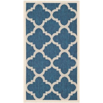 Safavieh Courtyard - 120x170 cm - Marino/Beige - Alfombra interior/exterior Safavieh Courtyard - 120x170 cm - Marino/Beige - Alfombra interior/exterior