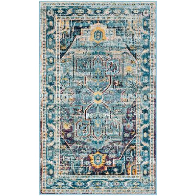 Safavieh - Crystal - Azul verdoso/Púrpura - Rug Safavieh - Crystal - Azul verdoso/Púrpura - Rug