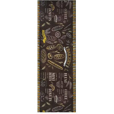 Atticgo Alfombra de cocina lavable comida multicolor 52x200 cm Atticgo Alfombra de cocina lavable comida multicolor 52x200 cm