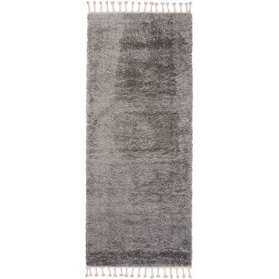 Tapiso Alfombra de pasillo gris oscuro borlas shaggy 70 x 350 cm Tapiso Alfombra de pasillo gris oscuro borlas shaggy 70 x 350 cm
