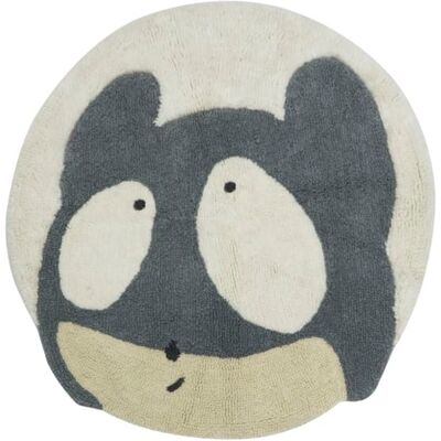 Lorena Canals Alfombra lavable astromouse de lana blanco ø100 Lorena Canals Alfombra lavable astromouse de lana blanco ø100