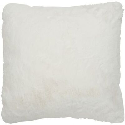 J-line Almohadón bonito poliéster blanco 45x46 cm J-line Almohadón bonito poliéster blanco 45x46 cm