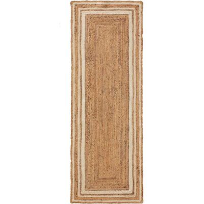 Benuta Alfombra de yute blanco 70x200 Benuta Alfombra de yute blanco 70x200