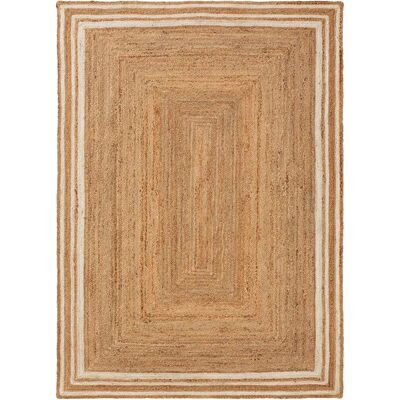 Benuta Alfombra de yute blanco 120x170 Benuta Alfombra de yute blanco 120x170