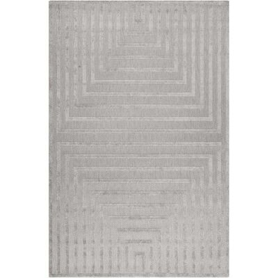 Esprit Alfombra interior/exterior con relieve gris 133x200 Esprit Alfombra interior/exterior con relieve gris 133x200