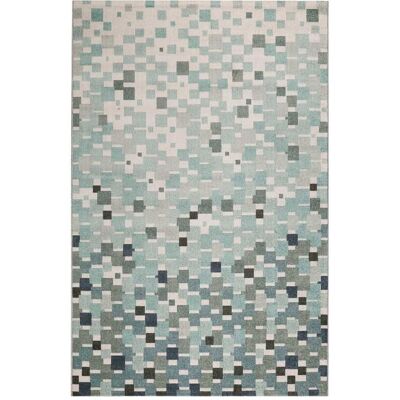 Alfombra interior/exterior Esprit Azul/Verde - Patrón de mosaico moderno - 120x170cm Alfombra interior/exterior Esprit Azul/Verde - Patrón de mosaico moderno - 120x170cm