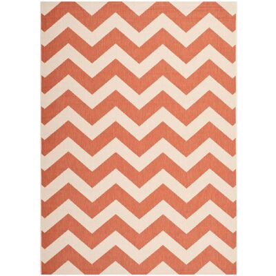 Safavieh - Cortile 160x230cm - Interior/Exterior - Naranja/Neutro - Alfombra Safavieh - Cortile 160x230cm - Interior/Exterior - Naranja/Neutro - Alfombra