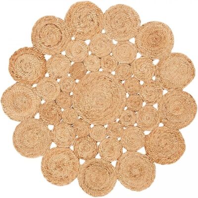 Impalo - Jutewood - Beige - 120x120 - Rug Impalo - Jutewood - Beige - 120x120 - Rug