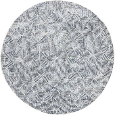Safavieh - Teppich Wolle Blau/Elfenbein 120x120cm - Azul/Marfil - 120x120 cm - rug Safavieh - Teppich Wolle Blau/Elfenbein 120x120cm - Azul/Marfil - 120x120 cm - rug