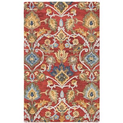 Safavieh - Blossom - Lana - Rojo/Multicolor - Alfombra Safavieh - Blossom - Lana - Rojo/Multicolor - Alfombra