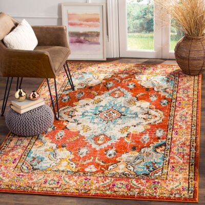 Safavieh Naranja/Azul claro 200 X 280 - Alfombra Safavieh Naranja/Azul claro 200 X 280 - Alfombra