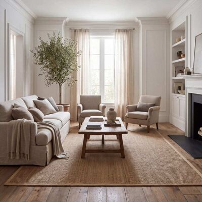 Safavieh - Seegras - 120x120cm - Natural/Beige - Rug Safavieh - Seegras - 120x120cm - Natural/Beige - Rug