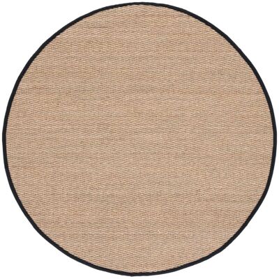 Alfombra de fibra natural negra Safavieh 185x180 - Alfombra Alfombra de fibra natural negra Safavieh 185x180 - Alfombra