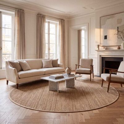 Safavieh - Alfombra de fibras naturales - Seagrass - Beige Safavieh - Alfombra de fibras naturales - Seagrass - Beige