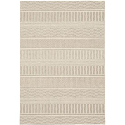 AFK Alfombra interior de exterior de estilo étnico beige 80 x 150 cm AFK Alfombra interior de exterior de estilo étnico beige 80 x 150 cm