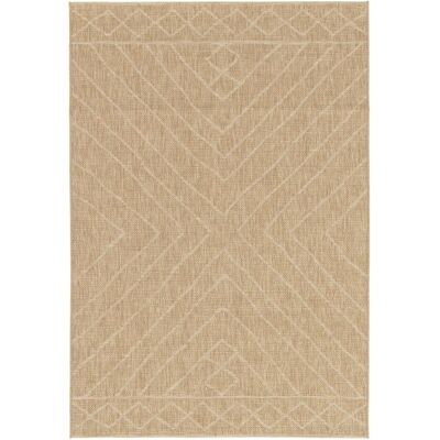 AFK Alfombra de interior y exterior estilo slowlife beige 200 x 290 cm AFK Alfombra de interior y exterior estilo slowlife beige 200 x 290 cm
