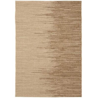 AFK Alfombra interior de exterior de estilo étnico beige 120 x 170 cm AFK Alfombra interior de exterior de estilo étnico beige 120 x 170 cm