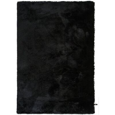 Benuta Alfombra pelo largo negro 140x200 Benuta Alfombra pelo largo negro 140x200