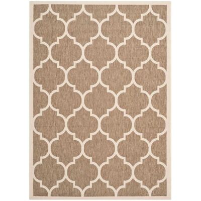 Safavieh - Courtyard Indoor/Outdoor Rug - Marrón/Beige - Rug Safavieh - Courtyard Indoor/Outdoor Rug - Marrón/Beige - Rug