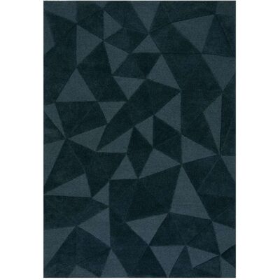 Alfombra de Lana Azul FLAIR RUGS Hecha a Mano Efecto Alto-Bajo 200x290cm Alfombra de Lana Azul FLAIR RUGS Hecha a Mano Efecto Alto-Bajo 200x290cm