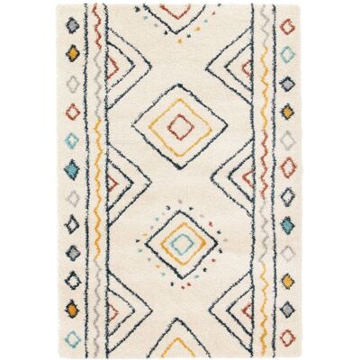 AFK Alfombra diseño suave y voluminosa beige 120 x 170 cm AFK Alfombra diseño suave y voluminosa beige 120 x 170 cm