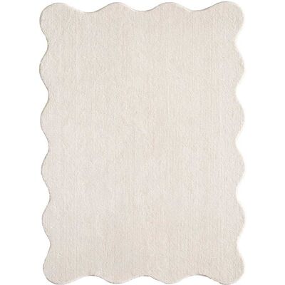 The carpet Alfombra moderno antideslizante lavable, beige, 120 x 160 cm The carpet Alfombra moderno antideslizante lavable, beige, 120 x 160 cm