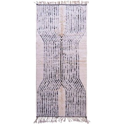 AFK Alfombra bereber marroquí texturizada de lana 134 x 290 cm AFK Alfombra bereber marroquí texturizada de lana 134 x 290 cm