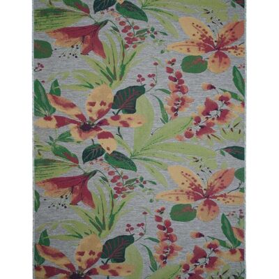 The Deco Factory Alfombra interior-exterior floral verde multicolor 160x230 The Deco Factory Alfombra interior-exterior floral verde multicolor 160x230