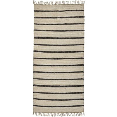 Alfombra House Doctor Sima - Negro/Natural - 90x200cm Alfombra House Doctor Sima - Negro/Natural - 90x200cm
