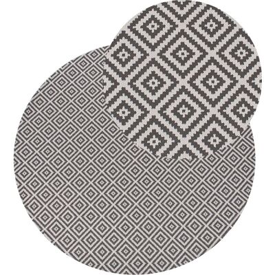 Beliani Alfombra de exterior de material sintético gris 120x120cm Beliani Alfombra de exterior de material sintético gris 120x120cm