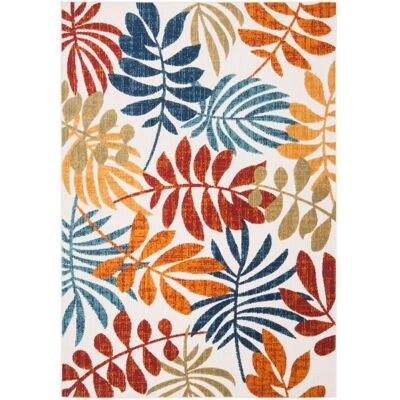 Safavieh Alfombra moderno de polipropileno beige/rojo, 160 x 229 cm Safavieh Alfombra moderno de polipropileno beige/rojo, 160 x 229 cm