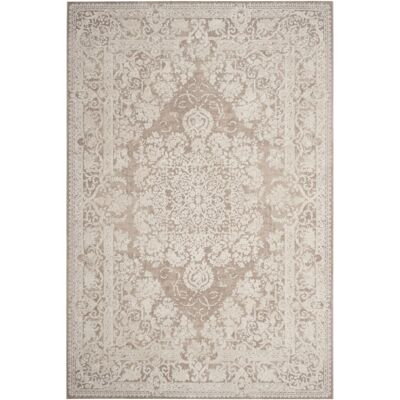 Safavieh Alfombra contemporáneo de poliéster beige, 91 x 152 cm Safavieh Alfombra contemporáneo de poliéster beige, 91 x 152 cm
