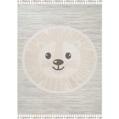 The Deco Factory Alfombra infantil texturizada león blanco 160x230 The Deco Factory Alfombra infantil texturizada león blanco 160x230