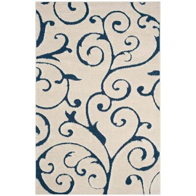 Alfombra Chester Crema y Azul - Muebles Alfombra Chester Crema y Azul - Muebles