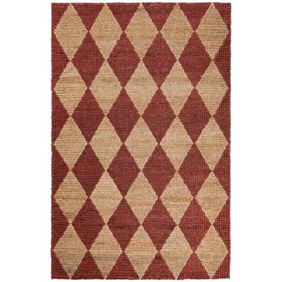 Flair Rugs Alfombra de yute marrón y terracota 160x230 cm Flair Rugs Alfombra de yute marrón y terracota 160x230 cm