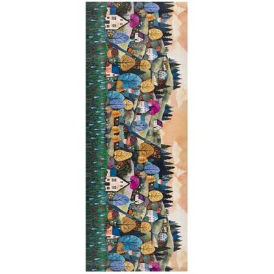 Atticgo Alfombra de cocina lavable paisaje multicolor 52x200 cm Atticgo Alfombra de cocina lavable paisaje multicolor 52x200 cm