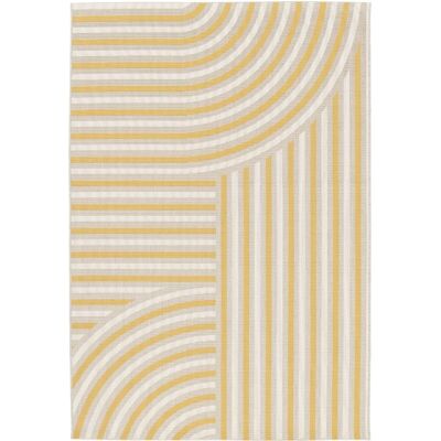 The Deco Factory Alfombra exterior/interior geométrica amarilla moderna 160x230 The Deco Factory Alfombra exterior/interior geométrica amarilla moderna 160x230