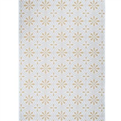 The Deco Factory Alfombra interior exterior moderna amarillo beige 120x170 The Deco Factory Alfombra interior exterior moderna amarillo beige 120x170