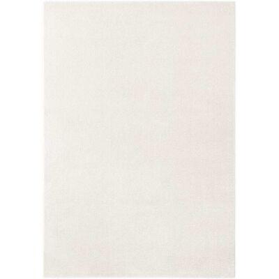 Esprit Alfombra tejida terciopelo corto blanco crema 160x230 Esprit Alfombra tejida terciopelo corto blanco crema 160x230