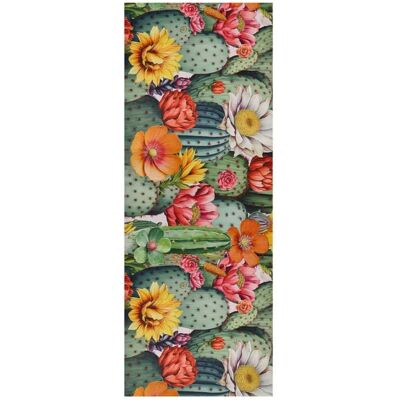 Atticgo Alfombra de cocina lavable motivos florales multicolor 52x200 cm Atticgo Alfombra de cocina lavable motivos florales multicolor 52x200 cm