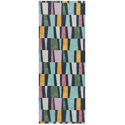 Atticgo Alfombra de cocina lavable geométrica multicolor 52x200 cm Atticgo Alfombra de cocina lavable geométrica multicolor 52x200 cm